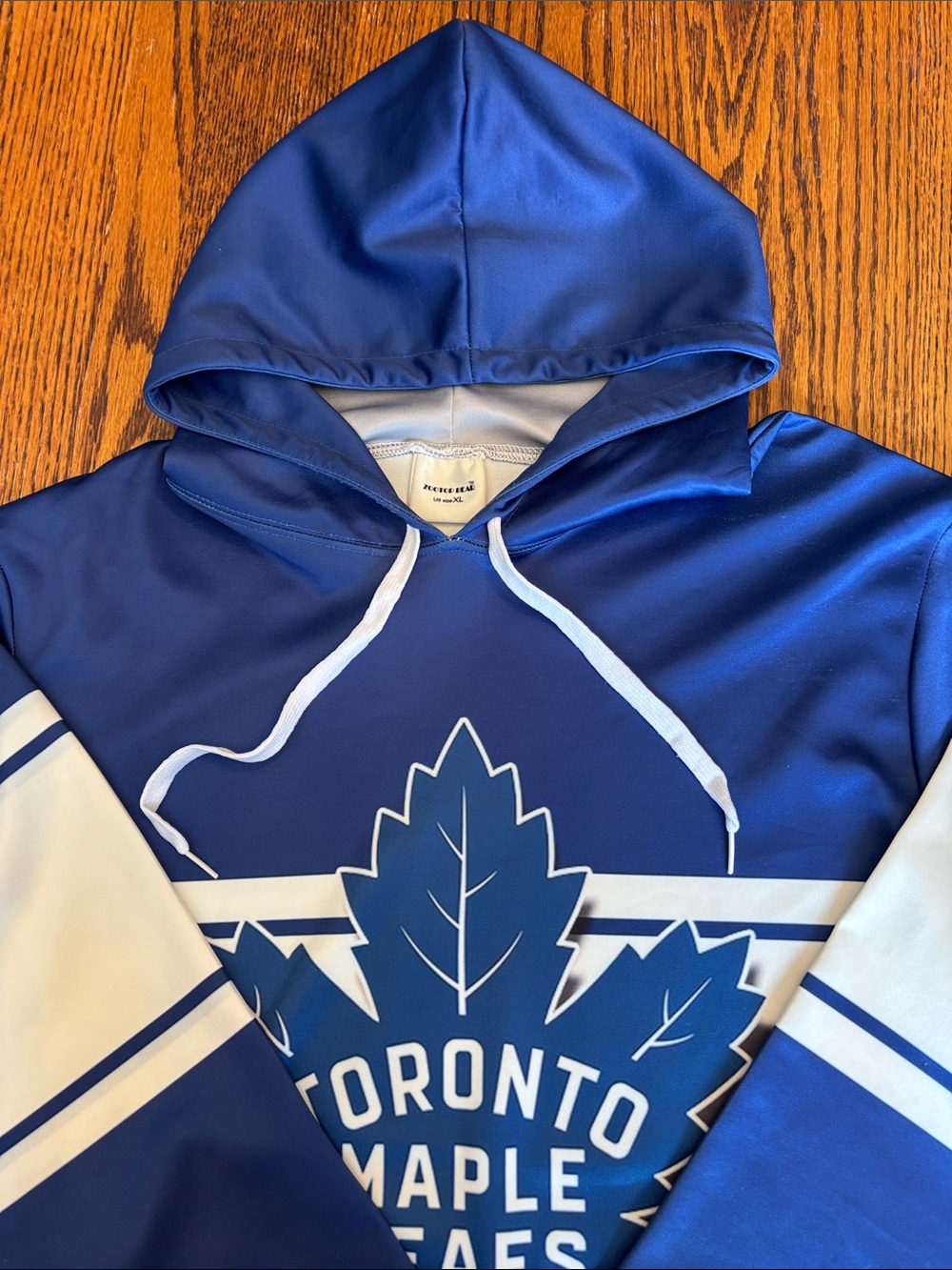 ZOOTOP BEAR - Toronto Maple Leafs Blue & White Pullover Hoodie (M-120)